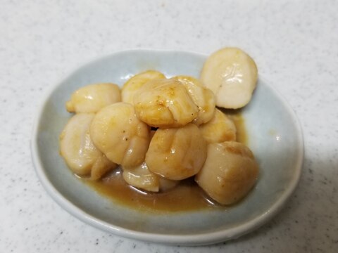 生食用ホタテで作るホタテのバター醤油炒め